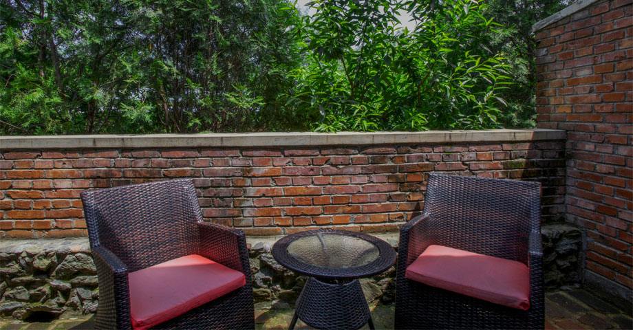 Balkon, Brickyard Retreat, Mutianyu, China Rundreise