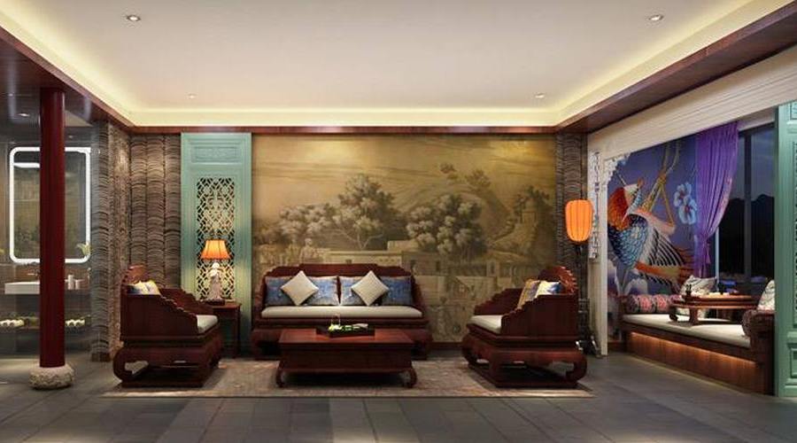 Foyer, Li River Resort, Yangshuo, China Rundreise