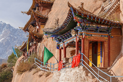 Matisi Grotten in Gansu, China Seidenstrasse Reise