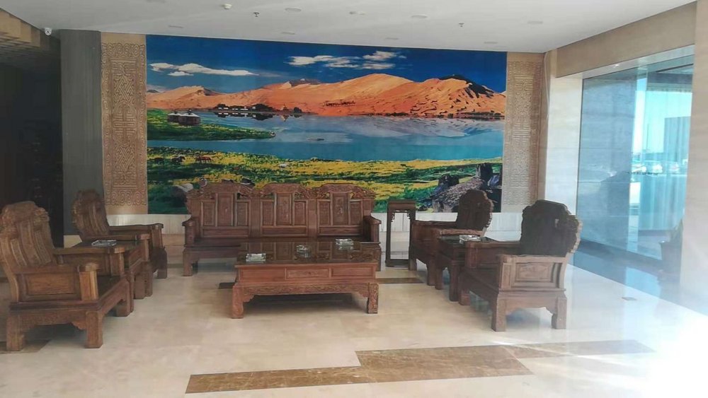 Lobby im Jinsha Holiday Hotel, Alashan Youqi, China Reise