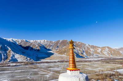 Blick auf Tsedang Tal, Tibet Reise
