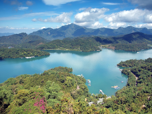 Blick auf den Sonne-Mond-See, Taiwan Reise