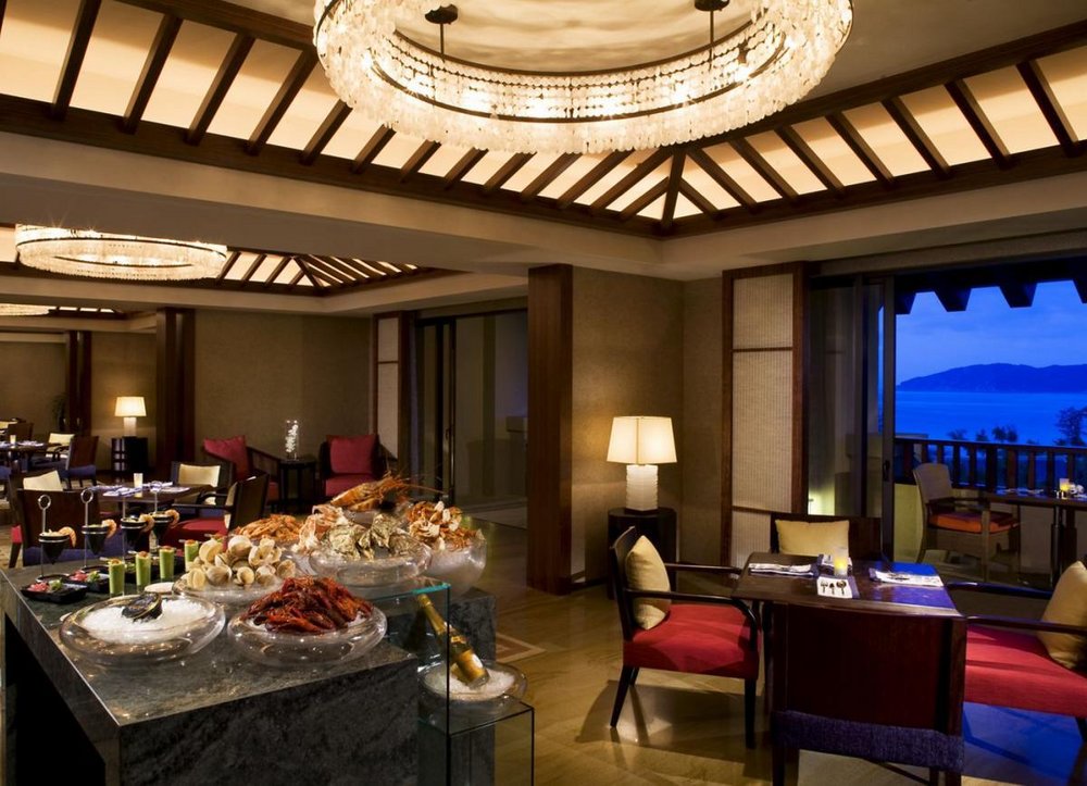 Restaurant, The Ritz-Carlton Hotel Sanya, China Rundreise