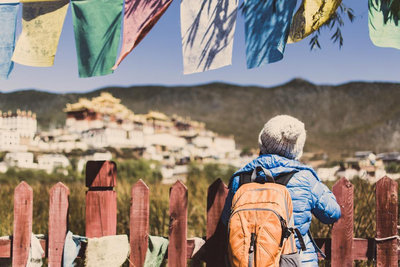 Songzanlin Kloster, Yunnan, China Wanderreise