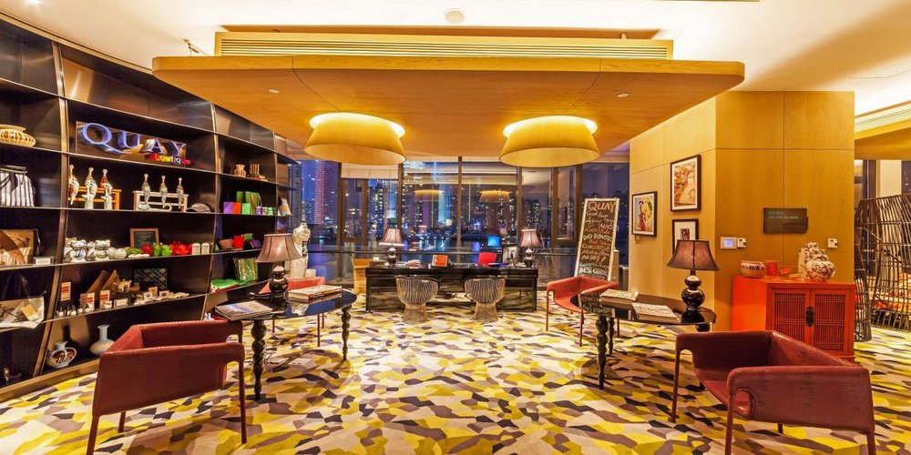 Business Center, Hotel Indigo on the Bund, Shanghai, China Reisen