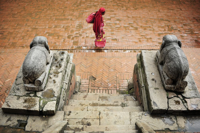 Bhaktapur Tempel, Tibet Nepal Reise