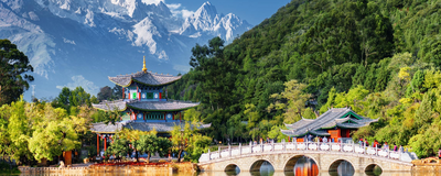 Jade Dragon Berg und Black Dragon See, Lijiang, Yunnan, China Rundreise