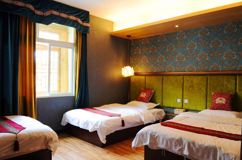 Twinzimmer, Siguniangshan Lotus Inn, China Reisen 