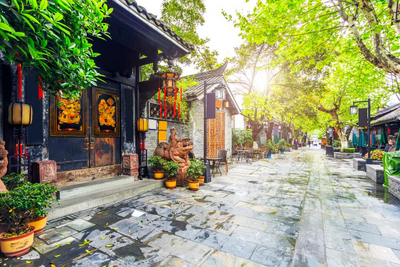 Kuan und Zhai Alley, Chengdu, China Naturreise, Sichuan