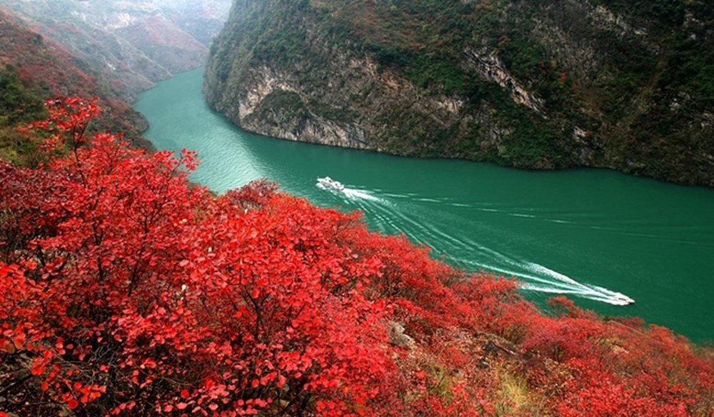 Panorama, Sanctuary Yangzi Explorer, China Kreuzfahrtreise