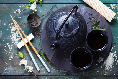 Chinesisches Tee-Set, China Gartenreise