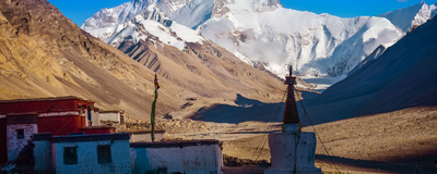 Rongbuk-Kloster bei Shigatse, Tibet, China Reisen
