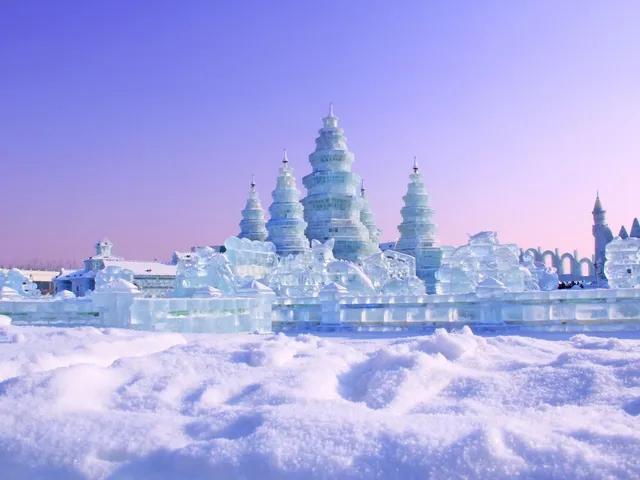 Eisfestival in Harbin, China Winterreise