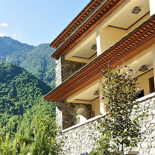 Balkon, Hotel Songtsam Cizhong Lodge, China Rundreise