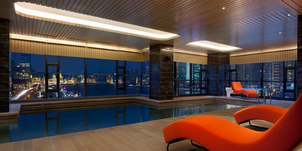 Pool, Hotel Indigo on the Bund, Shanghai, China Reisen