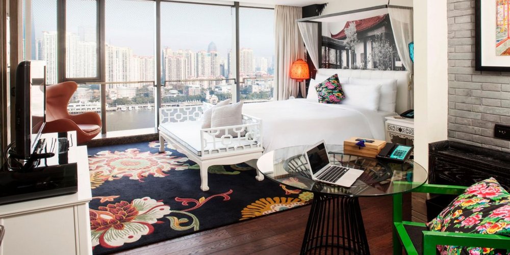 Deluxe Zimmer, Hotel Indigo on the Bund, Shanghai, China Reisen