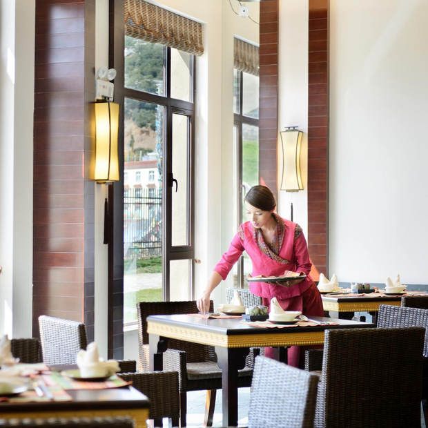 Speisesaal, High Mountain Resort, Deqin, China Rundreise