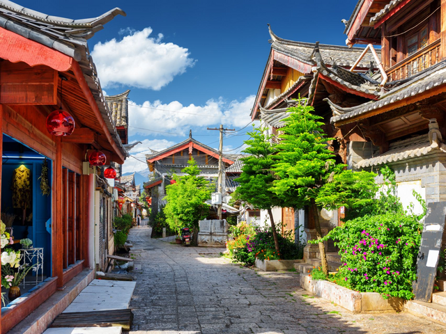 Lijiang, China Reise, Altstadt