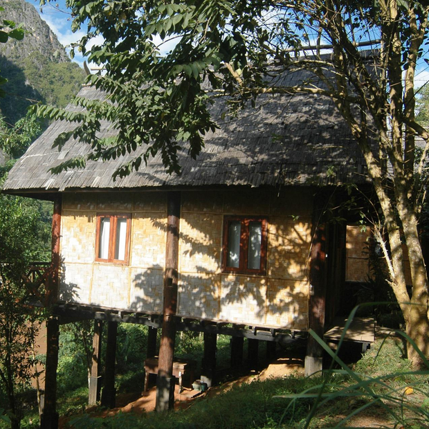 Außenansicht, Nong Khiaw Riverside, Laos Rundreise