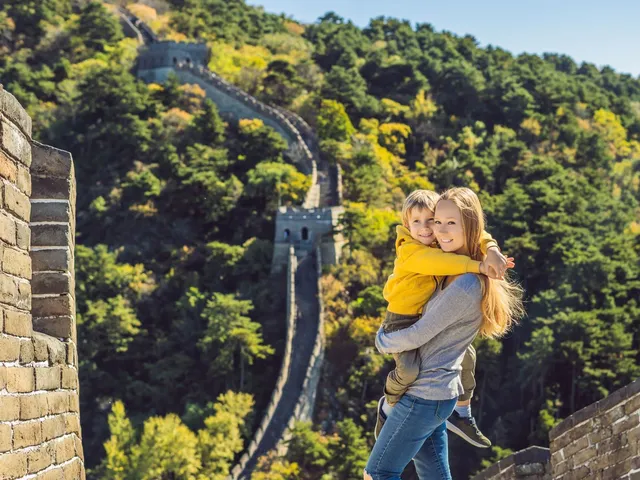 Grosse Mauer, China Familienreise