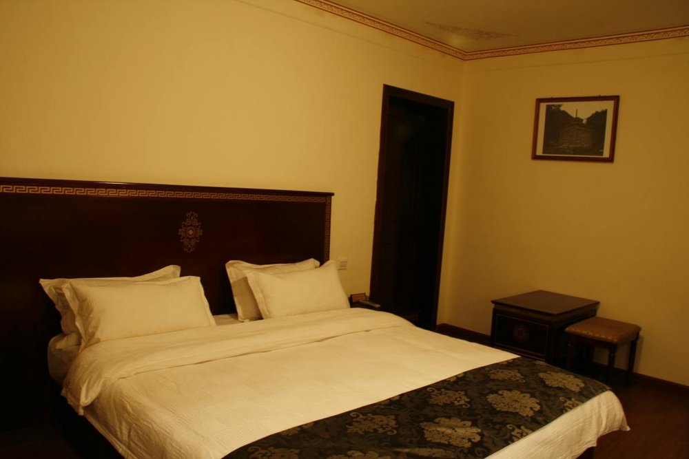 Schlafzimmer, Yeti Hotel, Gyantse, Tibet, China Rundreise