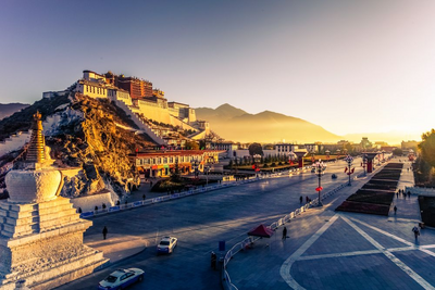 Palast in Lhasa, Tibet Nepal Reise