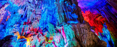 Schilfrohrflötenhöhle, Guilin, China Reisen