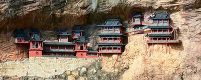 Hängende Klöster in Datong, China Reisen
