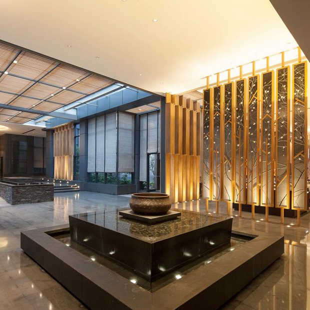 Lobbybereich, Chefle Canal Hotel Hangzhou, China Reisen 