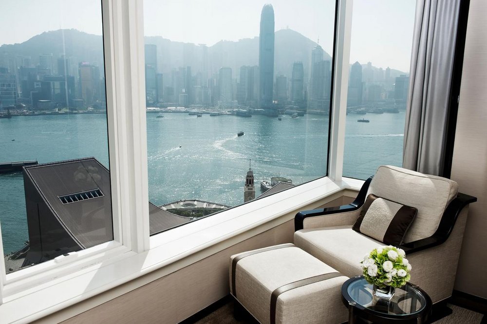 Aussicht, The Peninsula Hong Kong, China Rundreise
