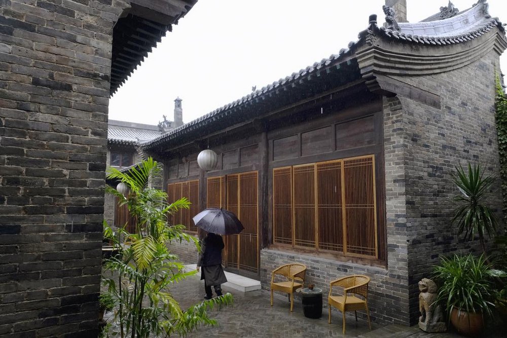 Garten, Jing's Residence Hotel, Pingyao, China Rundreise