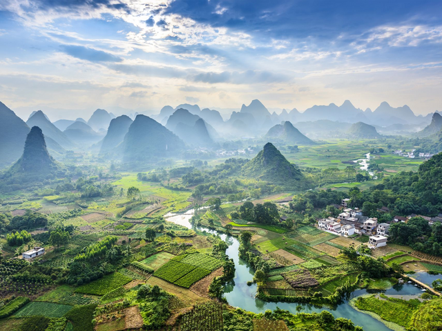 Li Fluss in Guilin, China Rundreise