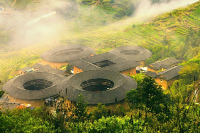 Hakka-Rundhäuser, China Rundreise