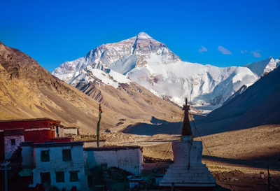 Rongbuk Kloster und Mount Everest, China Tibet Reise