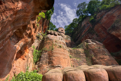 Buddhastatue, Leshan, Sichuan, China