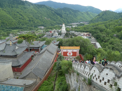 Treppe, Wutai Shan, China Reise